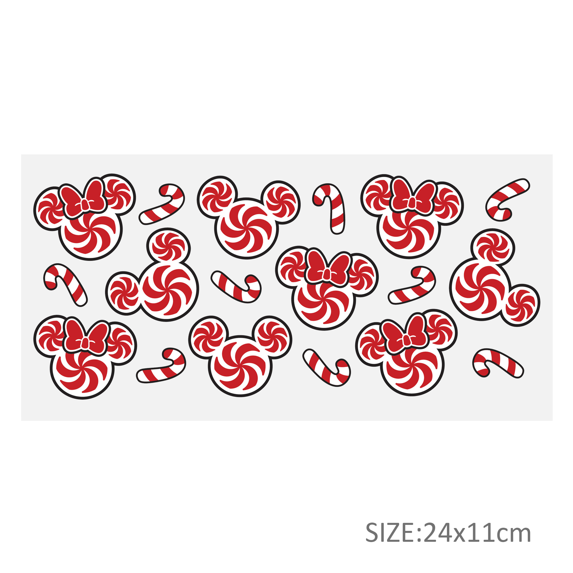 Disney Christmas 16oz DTF Sticker Cups Cool Personalize UV Wrap Transfer Sticker Custom Labels DIY Logo Waterproof - Image 4