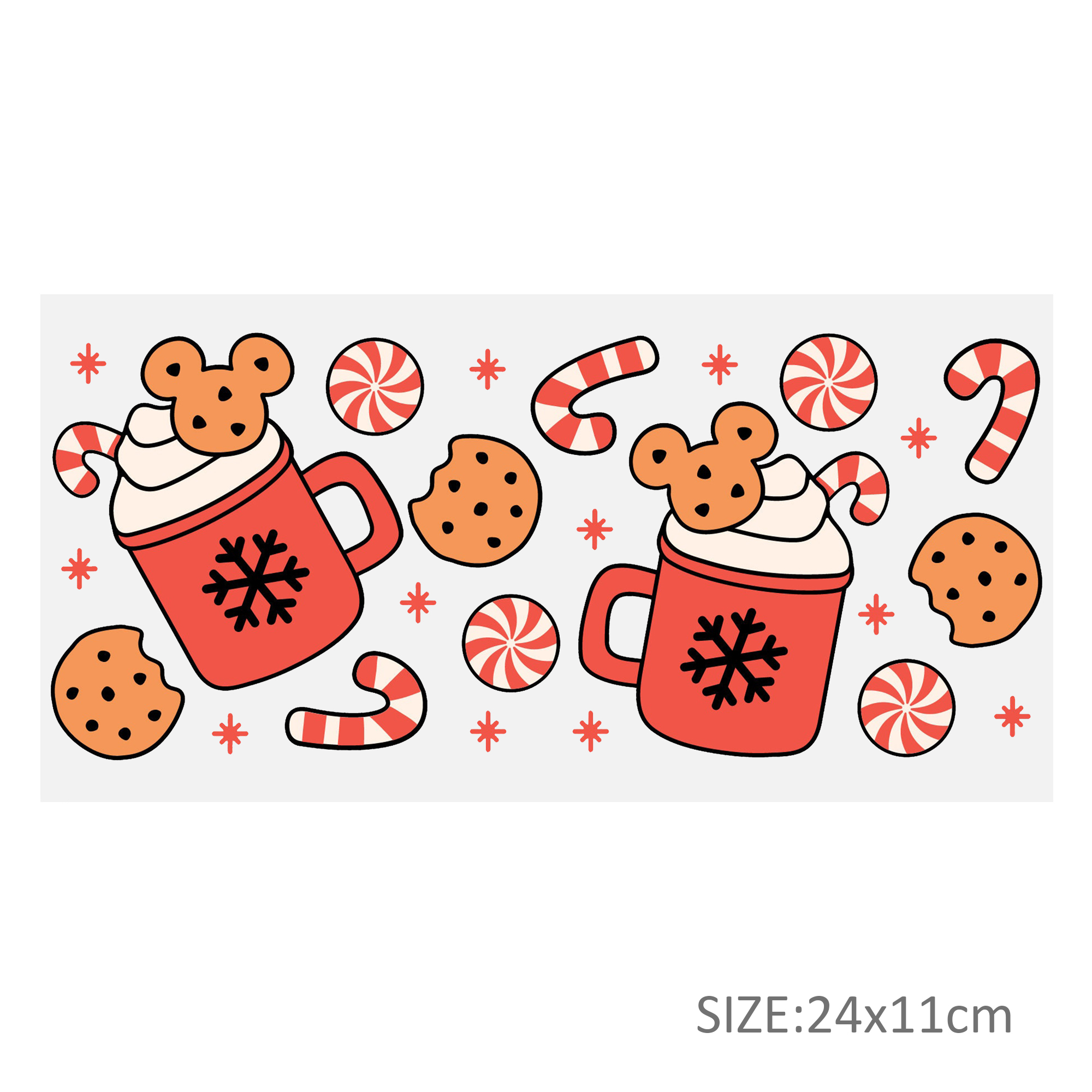 Disney Christmas 16oz DTF Sticker Cups Cool Personalize UV Wrap Transfer Sticker Custom Labels DIY Logo Waterproof - Image 13
