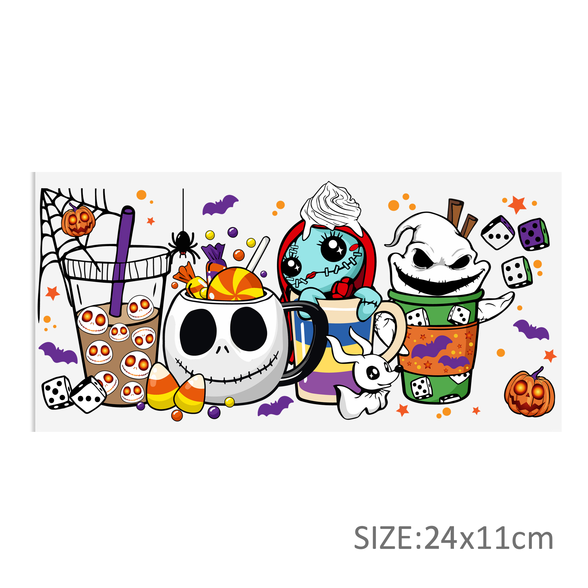 Disney Christmas 16oz DTF Sticker Cups Cool Personalize UV Wrap Transfer Sticker Custom Labels DIY Logo Waterproof - Image 15