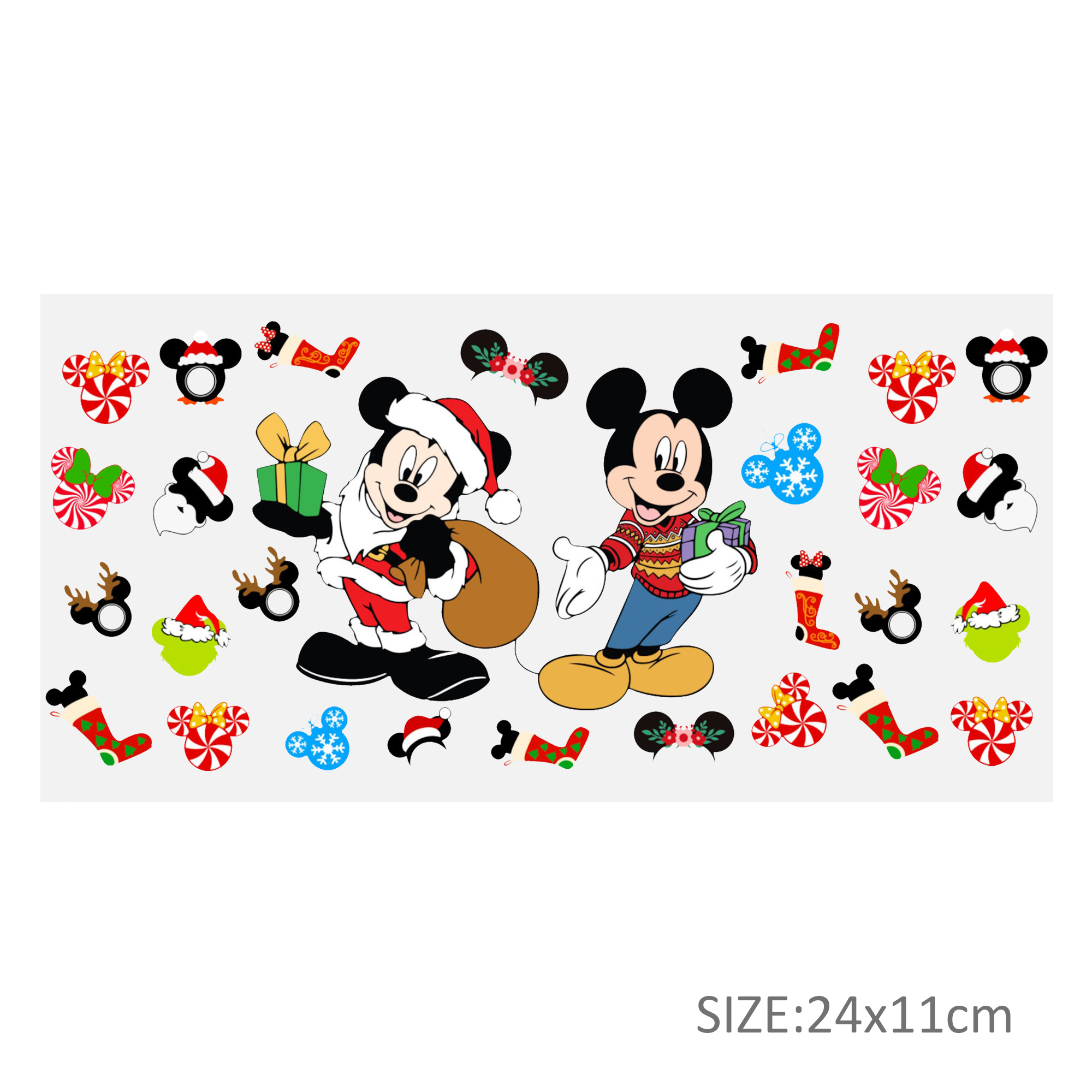 Disney Christmas 16oz DTF Sticker Cups Cool Personalize UV Wrap Transfer Sticker Custom Labels DIY Logo Waterproof - Image 16