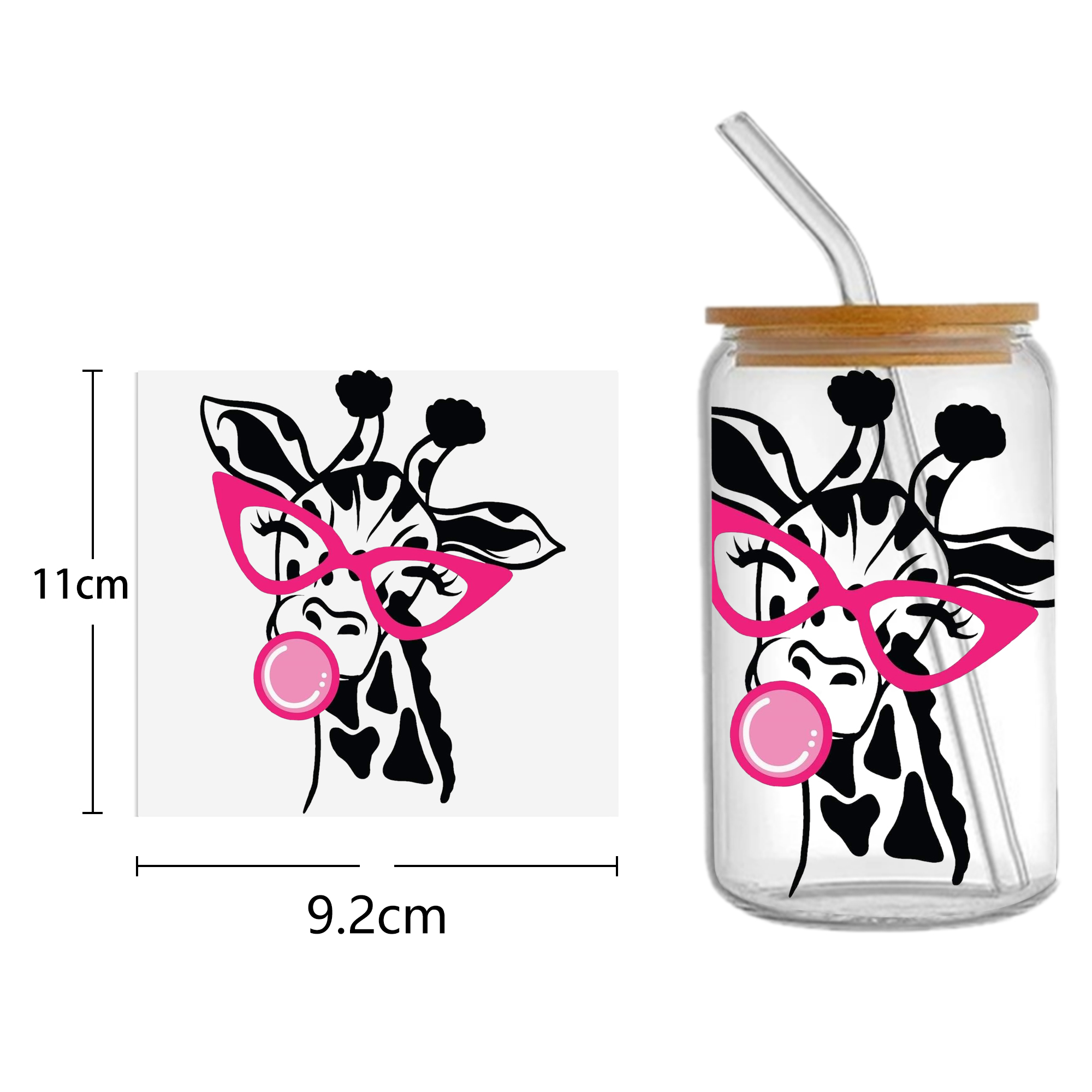 Christmas 16oz Tumbler Template DTF Sticker Cup Cool Personalize UV Wrap Transfer Sticker Custom Label DIY Waterproof - Image 2