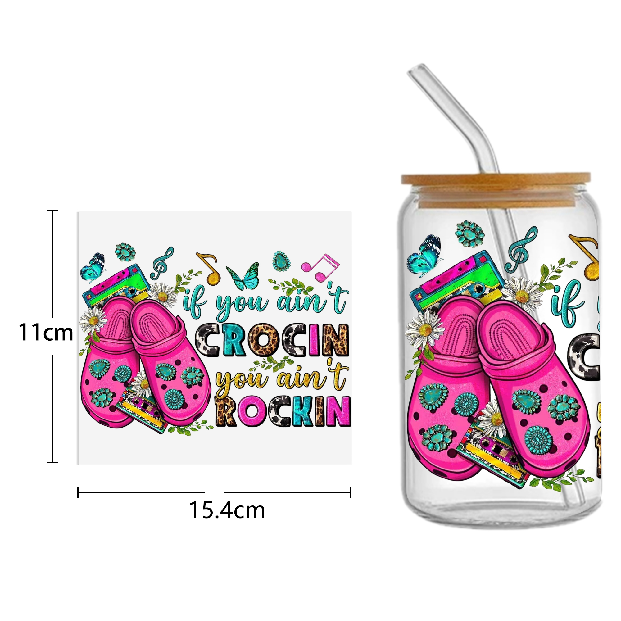 Christmas 16oz Tumbler Template DTF Sticker Cup Cool Personalize UV Wrap Transfer Sticker Custom Label DIY Waterproof - Image 3