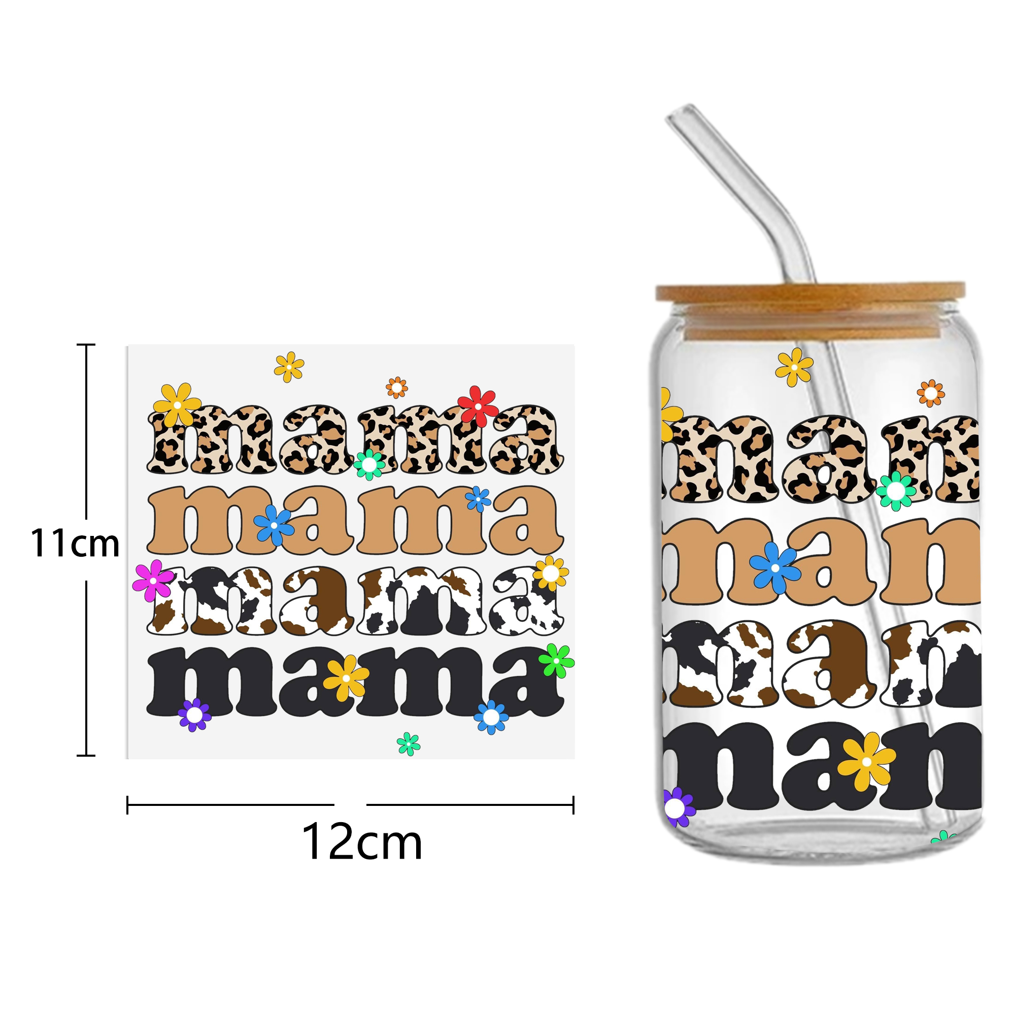 Christmas 16oz Tumbler Template DTF Sticker Cup Cool Personalize UV Wrap Transfer Sticker Custom Label DIY Waterproof - Image 19