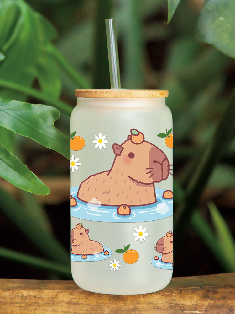 Animals Theme UV DTF Transfer Sticker For The 16oz Libbey Glasses Wraps Cup Can DIY Waterproof - Image 5