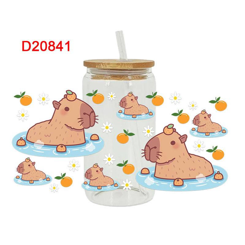 Animals Theme UV DTF Transfer Sticker For The 16oz Libbey Glasses Wraps Cup Can DIY Waterproof - Image 12