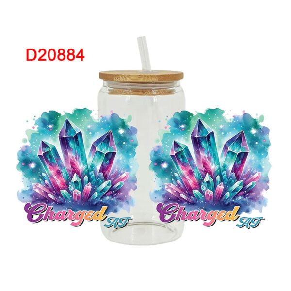UV DTF Transfer Sticker For The 16oz Libbey Glasses Wraps Cup Can DIY Waterproof