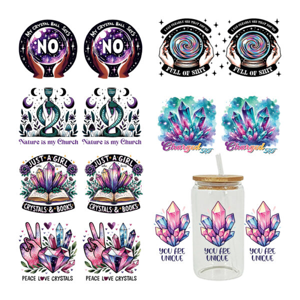 UV DTF Transfer Sticker For The 16oz Libbey Glasses Wraps Cup Can DIY Waterproof - Image 2