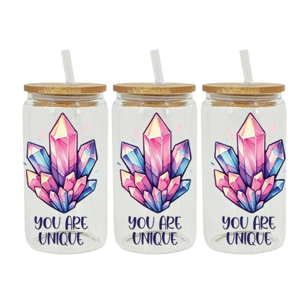 UV DTF Transfer Sticker For The 16oz Libbey Glasses Wraps Cup Can DIY Waterproof - Image 6