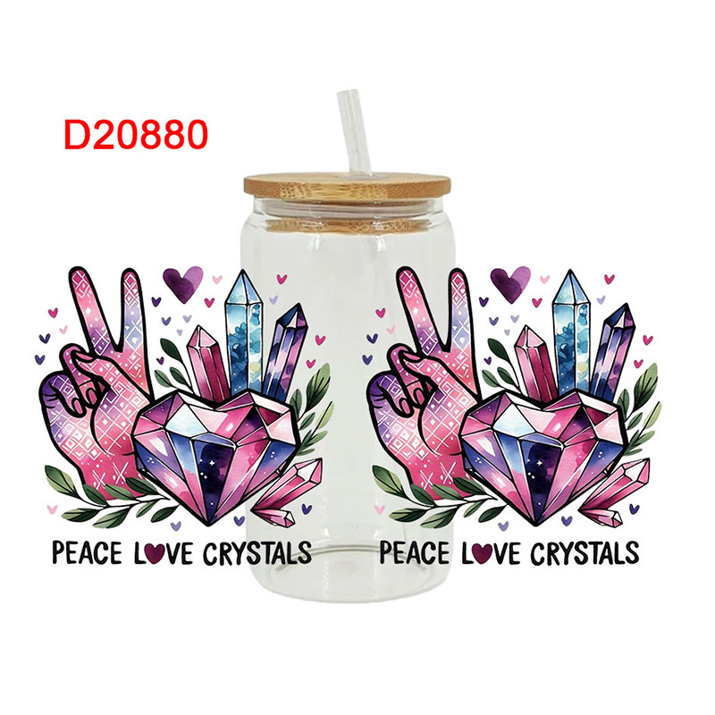 UV DTF Transfer Sticker For The 16oz Libbey Glasses Wraps Cup Can DIY Waterproof - Image 9