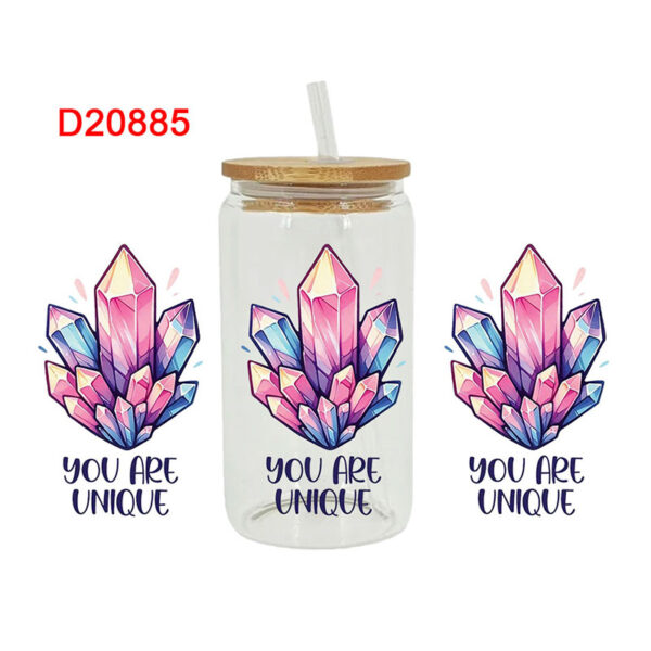 UV DTF Transfer Sticker For The 16oz Libbey Glasses Wraps Cup Can DIY Waterproof - Image 10