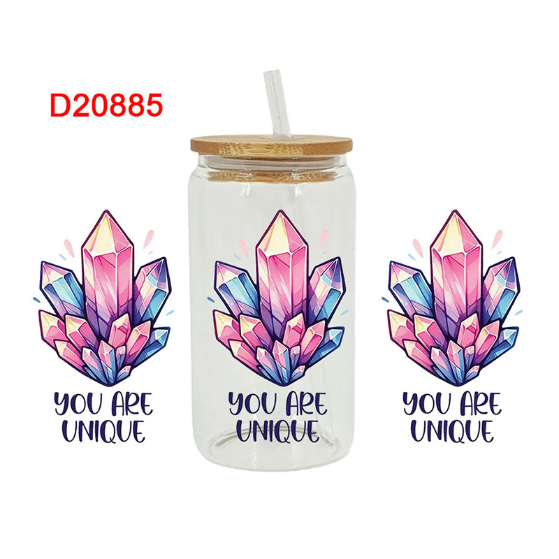 UV DTF Transfer Sticker For The 16oz Libbey Glasses Wraps Cup Can DIY Waterproof - Image 10