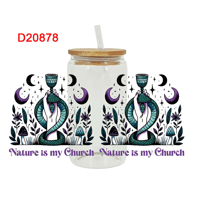 UV DTF Transfer Sticker For The 16oz Libbey Glasses Wraps Cup Can DIY Waterproof - Image 11