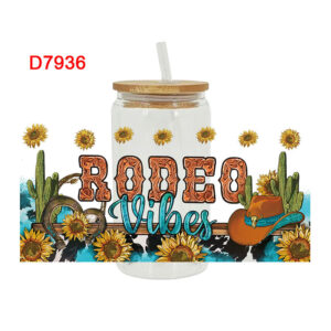 UV DTF Transfer Sticker For The 16oz Libbey Glasses Wraps Cup Can DIY Waterproof Easy To Use Custom Decals