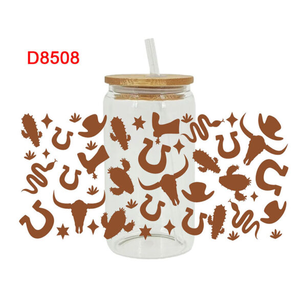 UV DTF Transfer Sticker For The 16oz Libbey Glasses Wraps Cup Can DIY Waterproof Easy To Use Custom Decals - Image 3