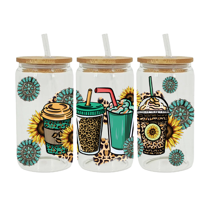 UV DTF Transfer Sticker For The 16oz Libbey Glasses Wraps Cup Can DIY Waterproof Easy To Use Custom Decals - Image 5