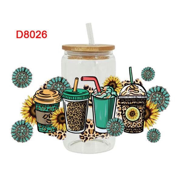 UV DTF Transfer Sticker For The 16oz Libbey Glasses Wraps Cup Can DIY Waterproof Easy To Use Custom Decals - Image 8