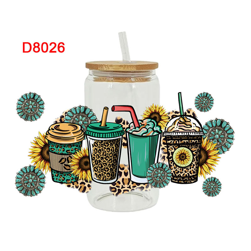 UV DTF Transfer Sticker For The 16oz Libbey Glasses Wraps Cup Can DIY Waterproof Easy To Use Custom Decals - Image 8