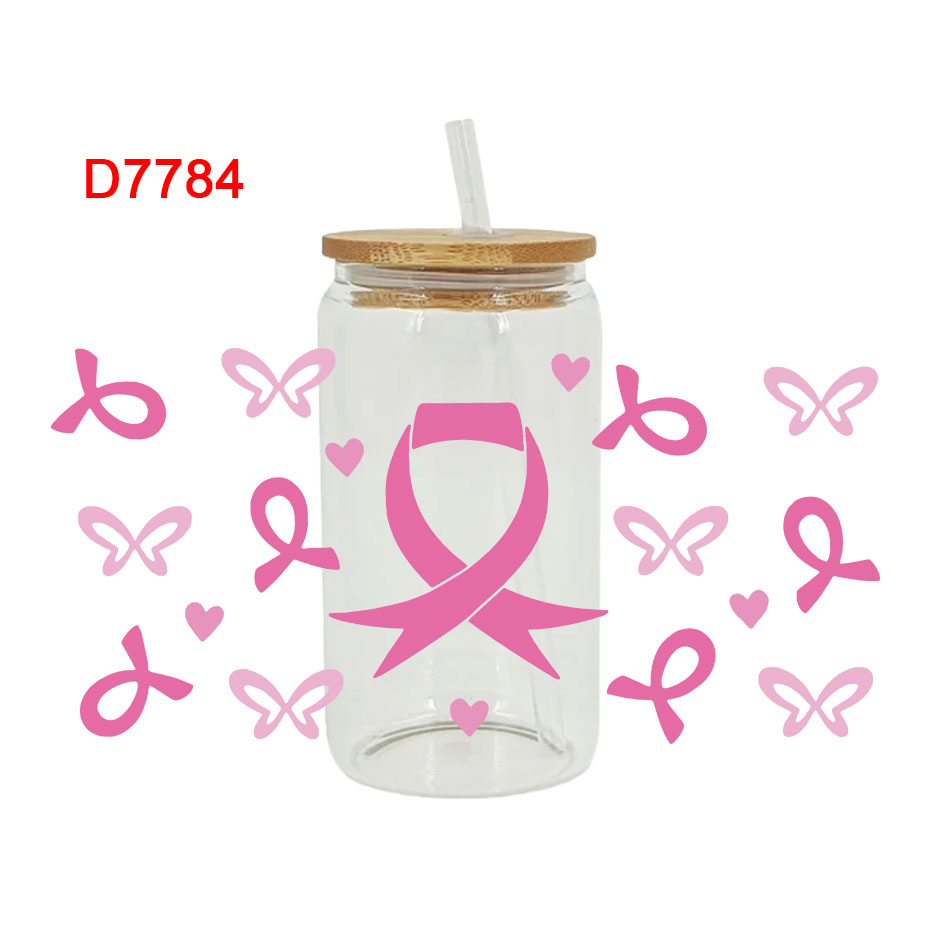 UV DTF Transfer Sticker For The 16oz Libbey Glasses Wraps Cup Can DIY Waterproof Easy To Use Custom Decals
