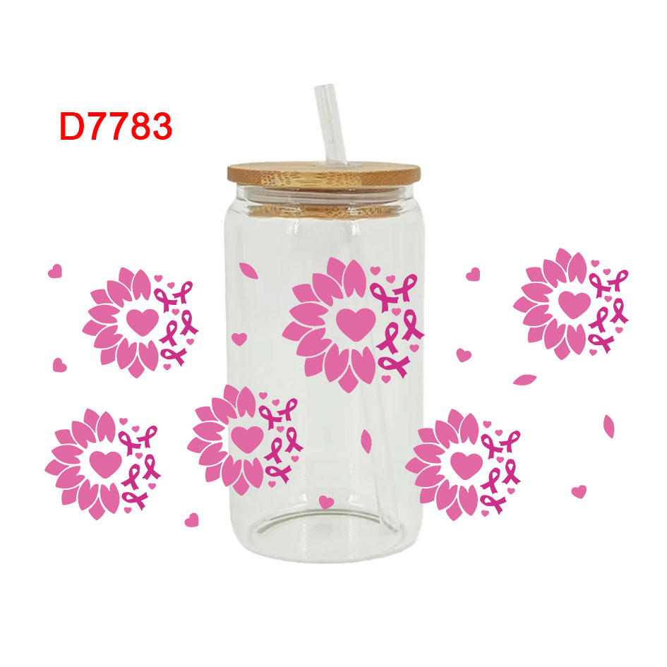 UV DTF Transfer Sticker For The 16oz Libbey Glasses Wraps Cup Can DIY Waterproof Easy To Use Custom Decals - Image 2