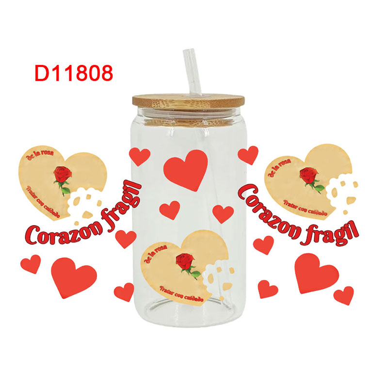 UV DTF Transfer Sticker For The 16oz Libbey Glasses Wraps Cup Can DIY Waterproof - Image 2