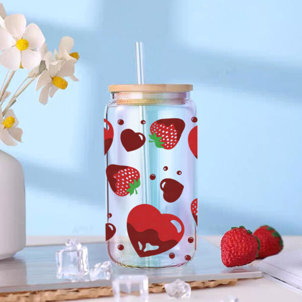 UV DTF Transfer Sticker For The 16oz Libbey Glasses Wraps Cup Can DIY Waterproof - Image 5