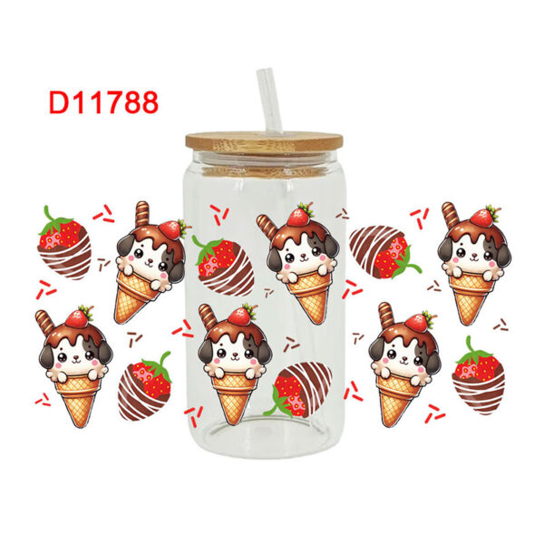 UV DTF Transfer Sticker For The 16oz Libbey Glasses Wraps Cup Can DIY Waterproof - Image 11