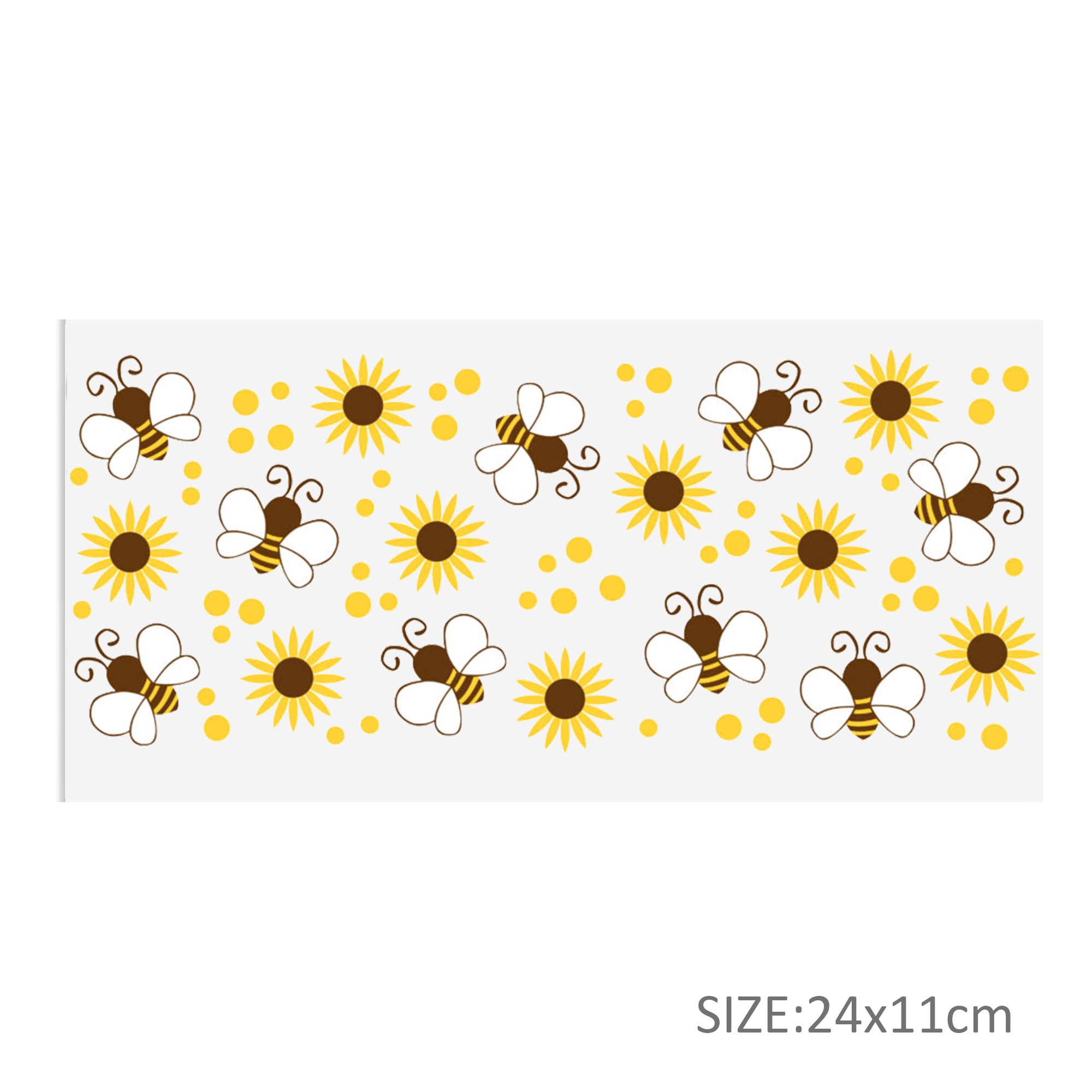 Personalize Honey Bee 16OZ UV DTF Glass Cup Can Wrap Transfers Stickers Drinks For DIY Glass Mug Logo Custom Labels Decals - Image 5