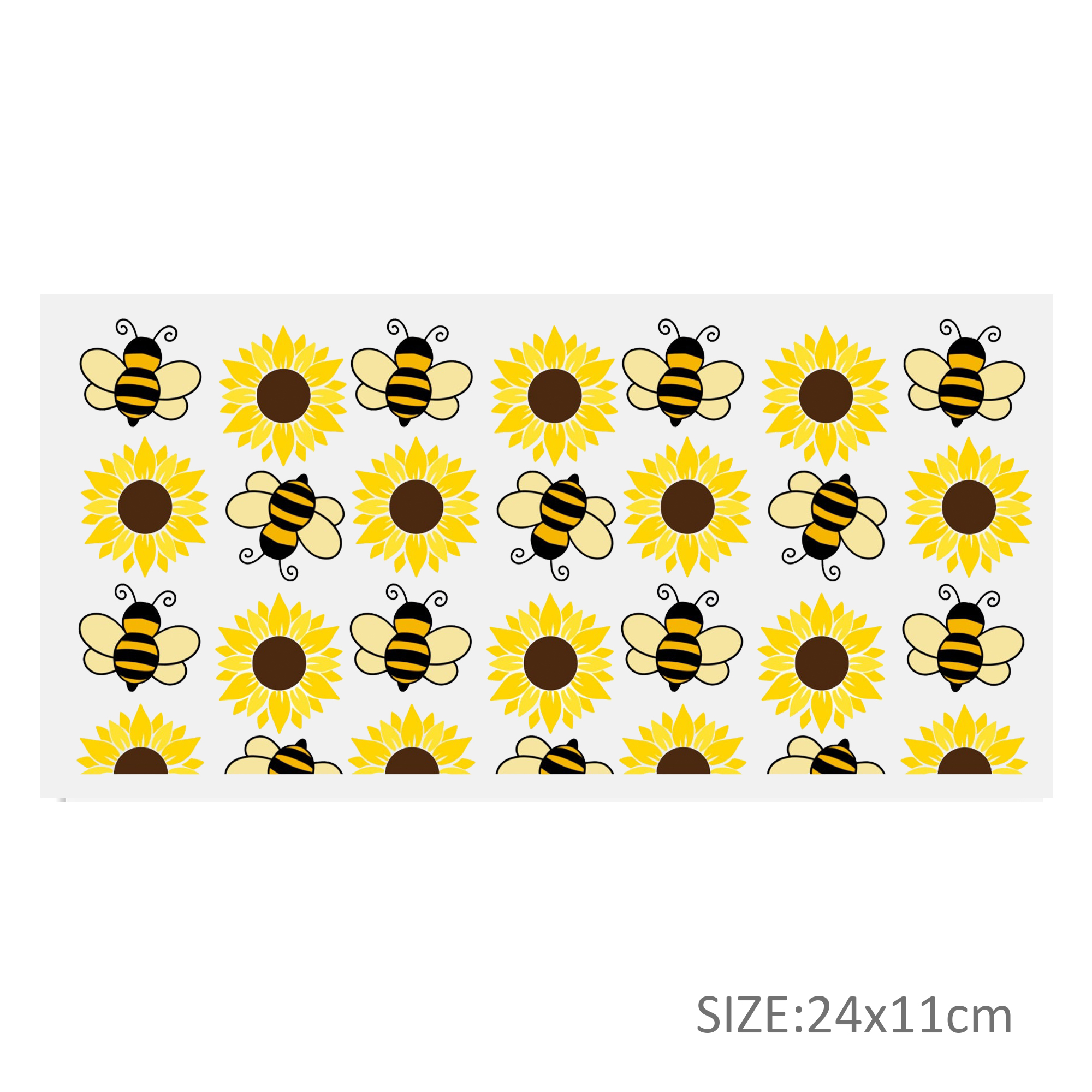 Personalize Honey Bee 16OZ UV DTF Glass Cup Can Wrap Transfers Stickers Drinks For DIY Glass Mug Logo Custom Labels Decals - Image 9