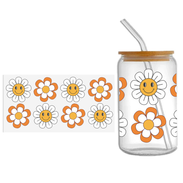 Personalize Honey Bee 16OZ UV DTF Glass Cup Can Wrap Transfers Stickers Drinks For DIY Glass Mug Logo Custom Labels Decals - Image 15