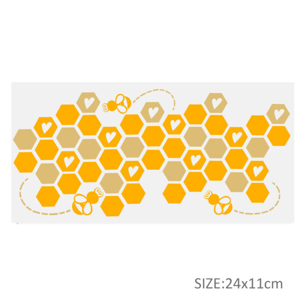 Personalize Honey Bee 16OZ UV DTF Glass Cup Can Wrap Transfers Stickers Drinks For DIY Glass Mug Logo Custom Labels Decals - Image 23