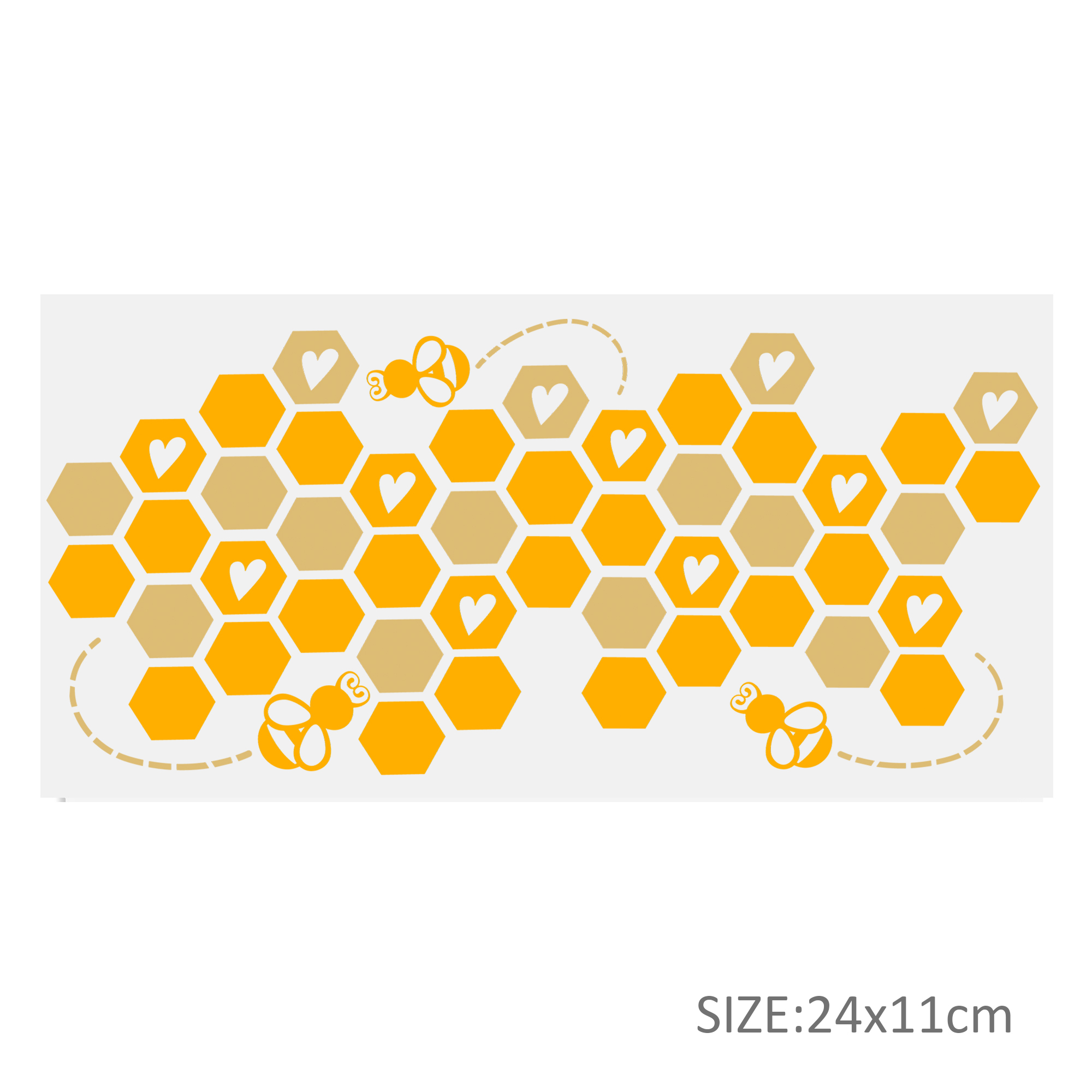 Personalize Honey Bee 16OZ UV DTF Glass Cup Can Wrap Transfers Stickers Drinks For DIY Glass Mug Logo Custom Labels Decals - Image 23