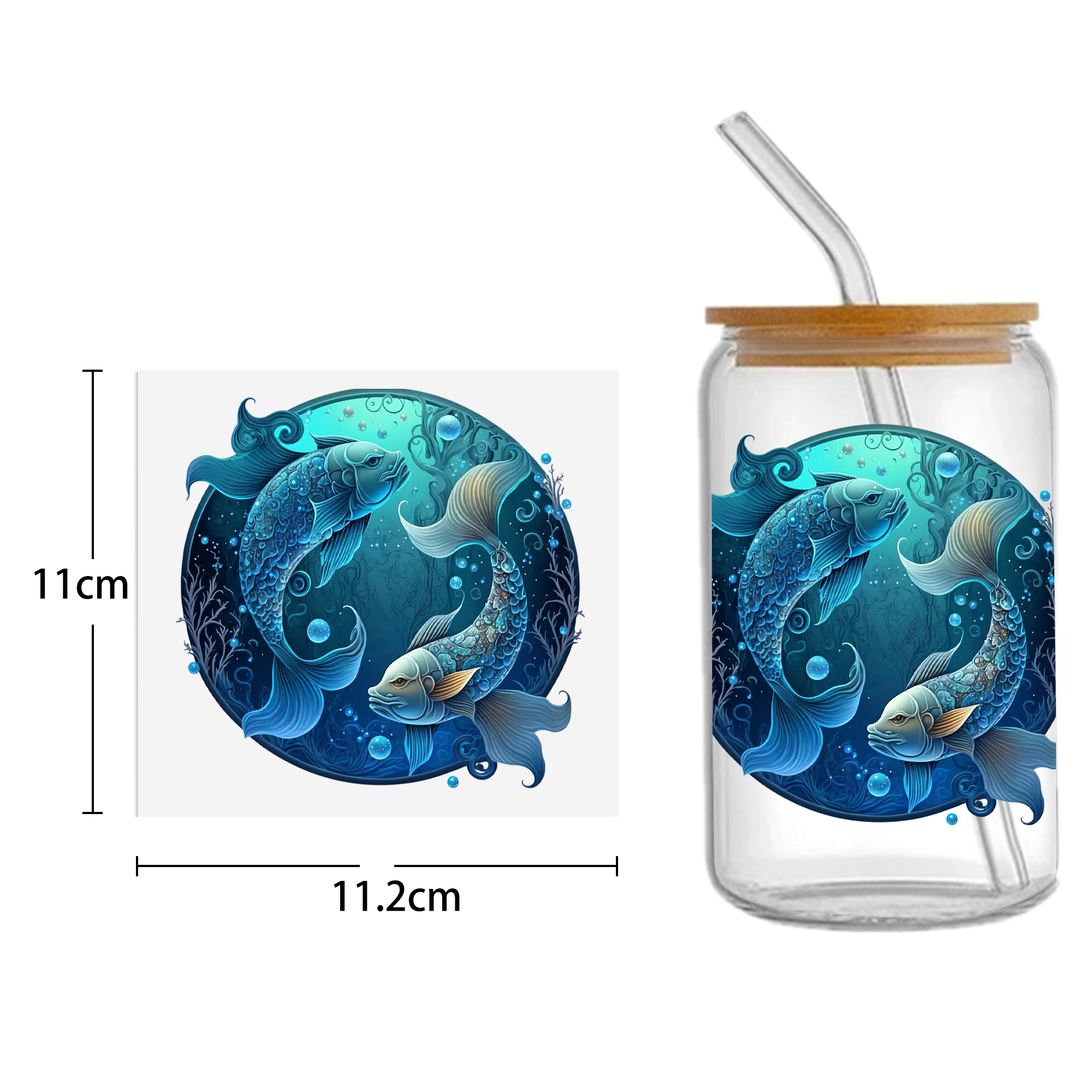Constellation UV DTF Sticker For 16oz Cups Wrap Transfer Sticker Custom Labels DIY Logo Waterproof - Image 2