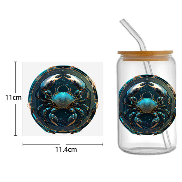 Constellation UV DTF Sticker For 16oz Cups Wrap Transfer Sticker Custom Labels DIY Logo Waterproof - Image 3