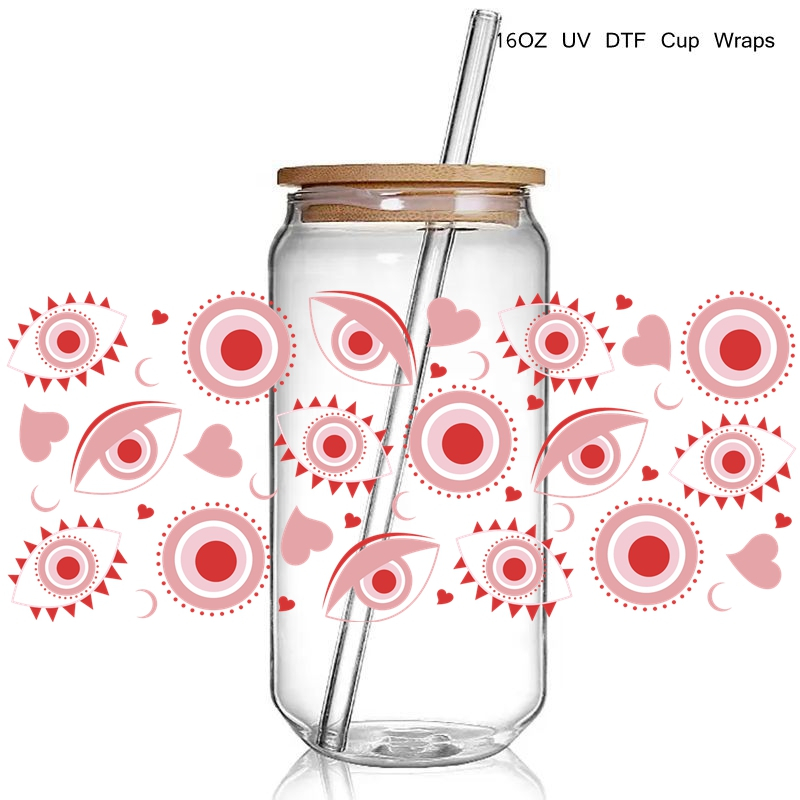 Blue Eye Design DTF UV Wraps Sticker Cups Cool Personalize UV Cup Wrap Transfer Sticker Custom Labels Waterproof - Image 7