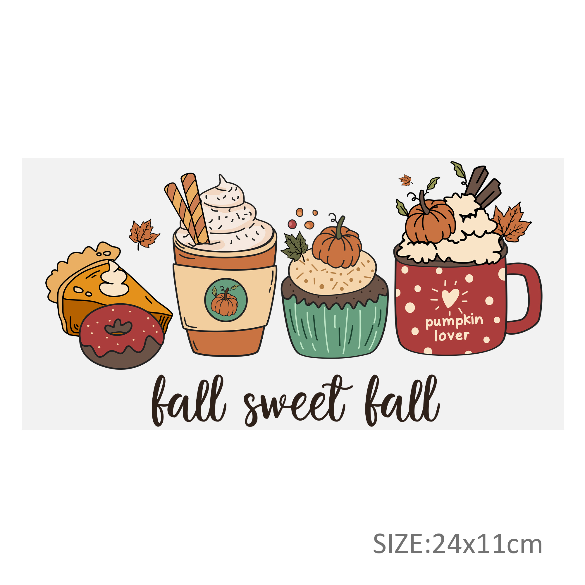 Food Drinks Coffee UV DTF Sticker For 16oz Cups Wrap Transfer Sticker Custom Labels DIY Logo Waterproof - Image 3