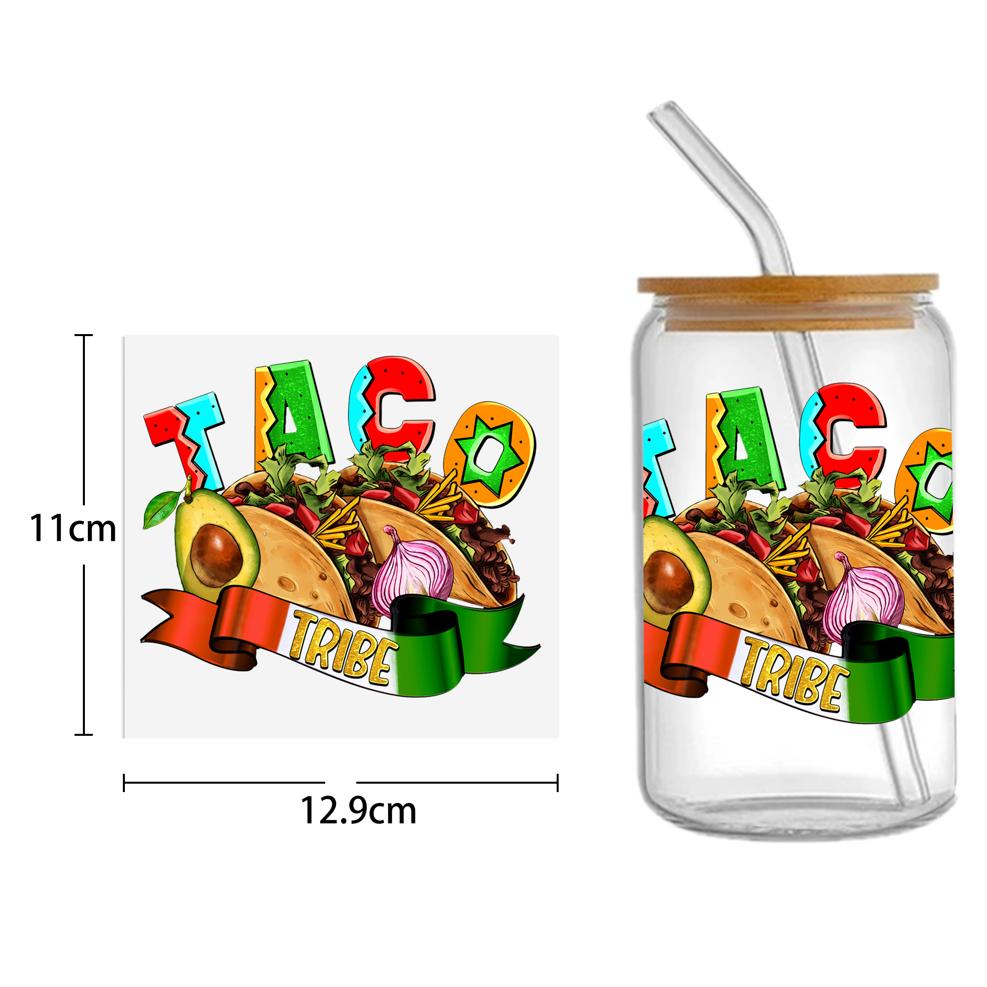 Food Drinks Coffee UV DTF Sticker For 16oz Cups Wrap Transfer Sticker Custom Labels DIY Logo Waterproof - Image 6