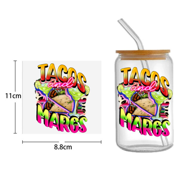 Food Drinks Coffee UV DTF Sticker For 16oz Cups Wrap Transfer Sticker Custom Labels DIY Logo Waterproof - Image 7