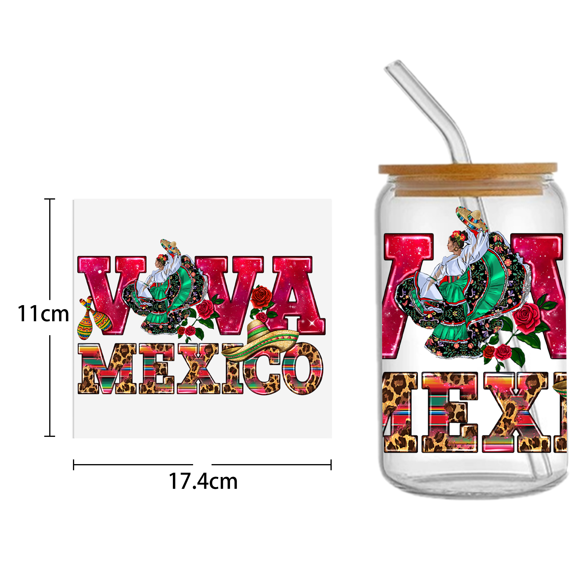 Food Drinks Coffee UV DTF Sticker For 16oz Cups Wrap Transfer Sticker Custom Labels DIY Logo Waterproof - Image 9
