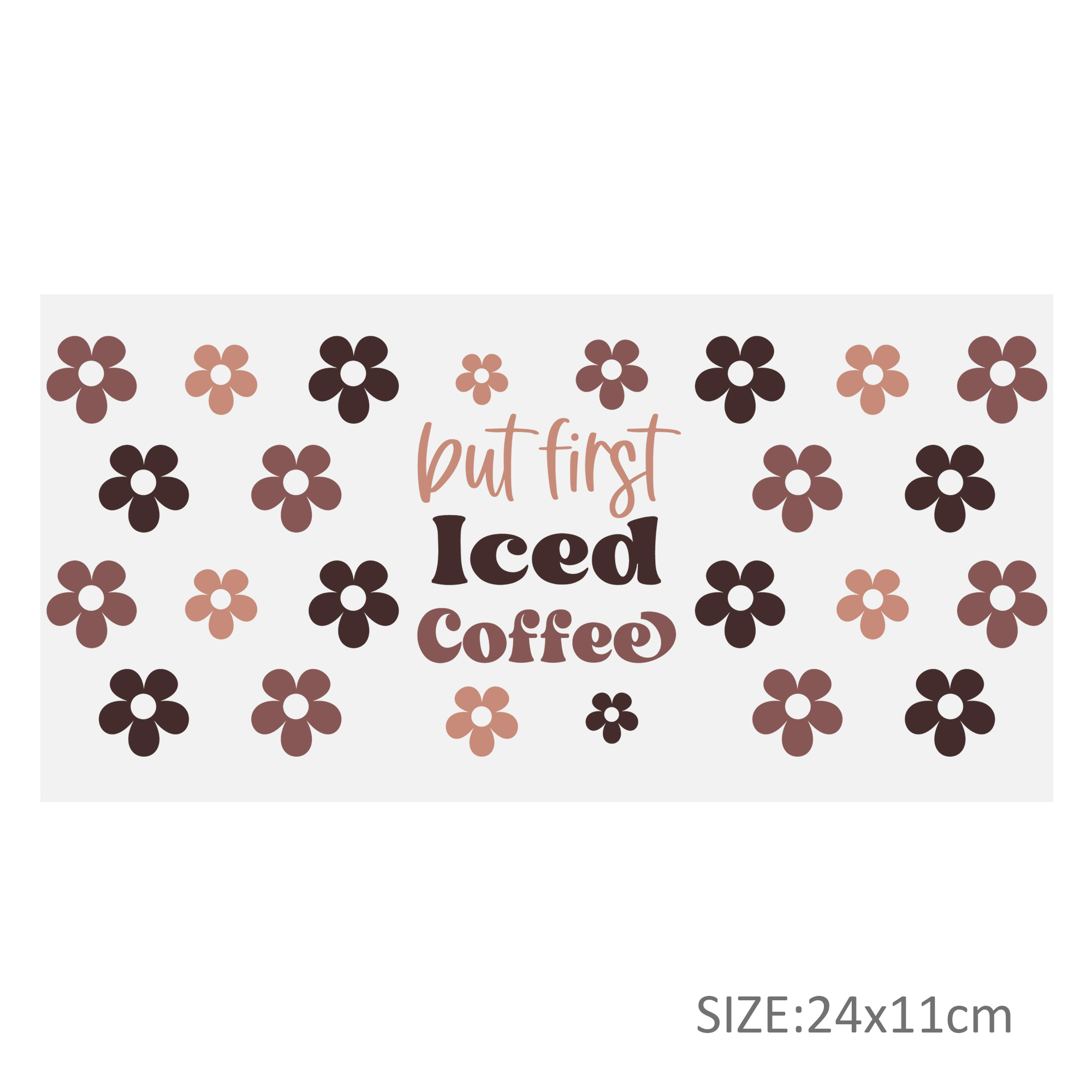 Candy Coffee UV DTF Sticker For 16oz Cups Wrap Transfer Sticker Custom Labels DIY Logo Waterproof