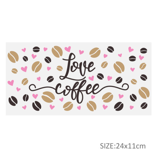 Candy Coffee UV DTF Sticker For 16oz Cups Wrap Transfer Sticker Custom Labels DIY Logo Waterproof - Image 3