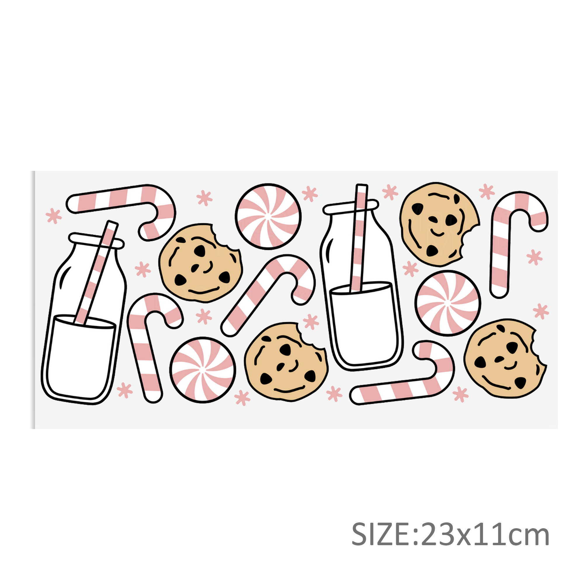 Candy Coffee UV DTF Sticker For 16oz Cups Wrap Transfer Sticker Custom Labels DIY Logo Waterproof - Image 4