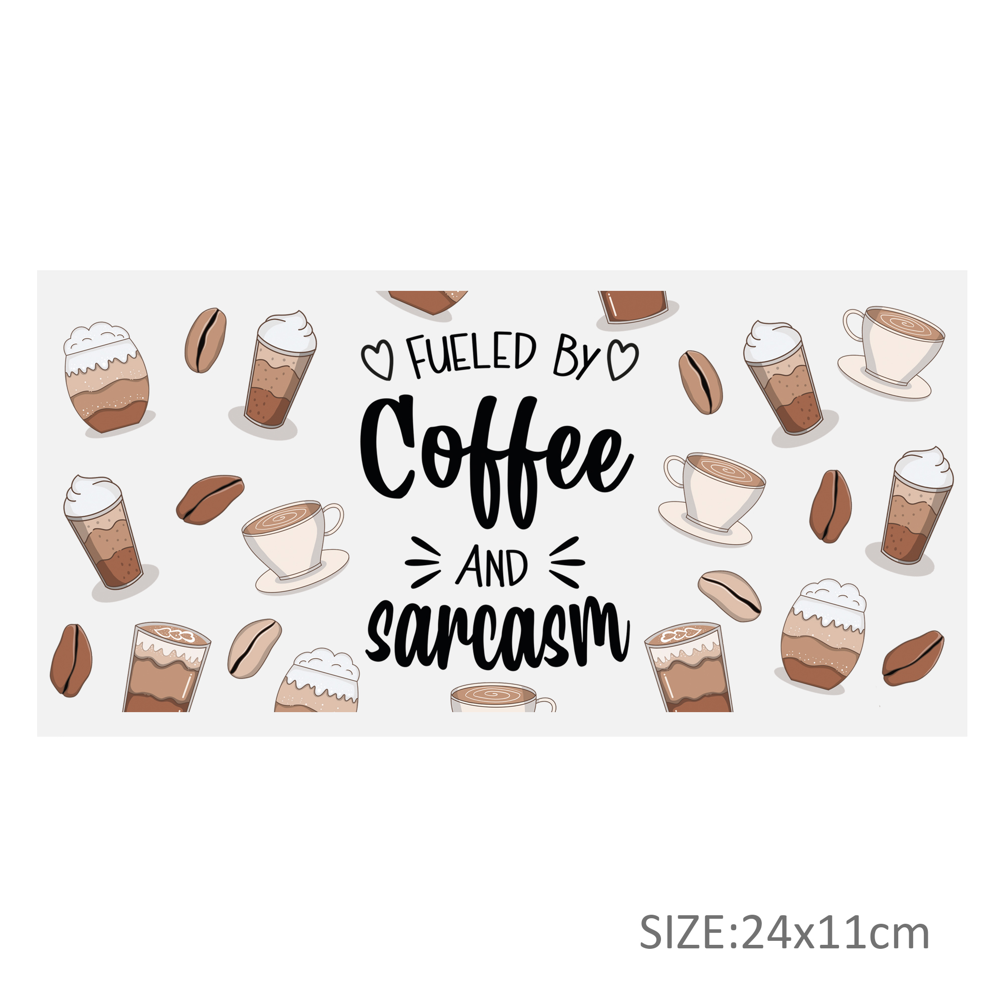 Candy Coffee UV DTF Sticker For 16oz Cups Wrap Transfer Sticker Custom Labels DIY Logo Waterproof - Image 6