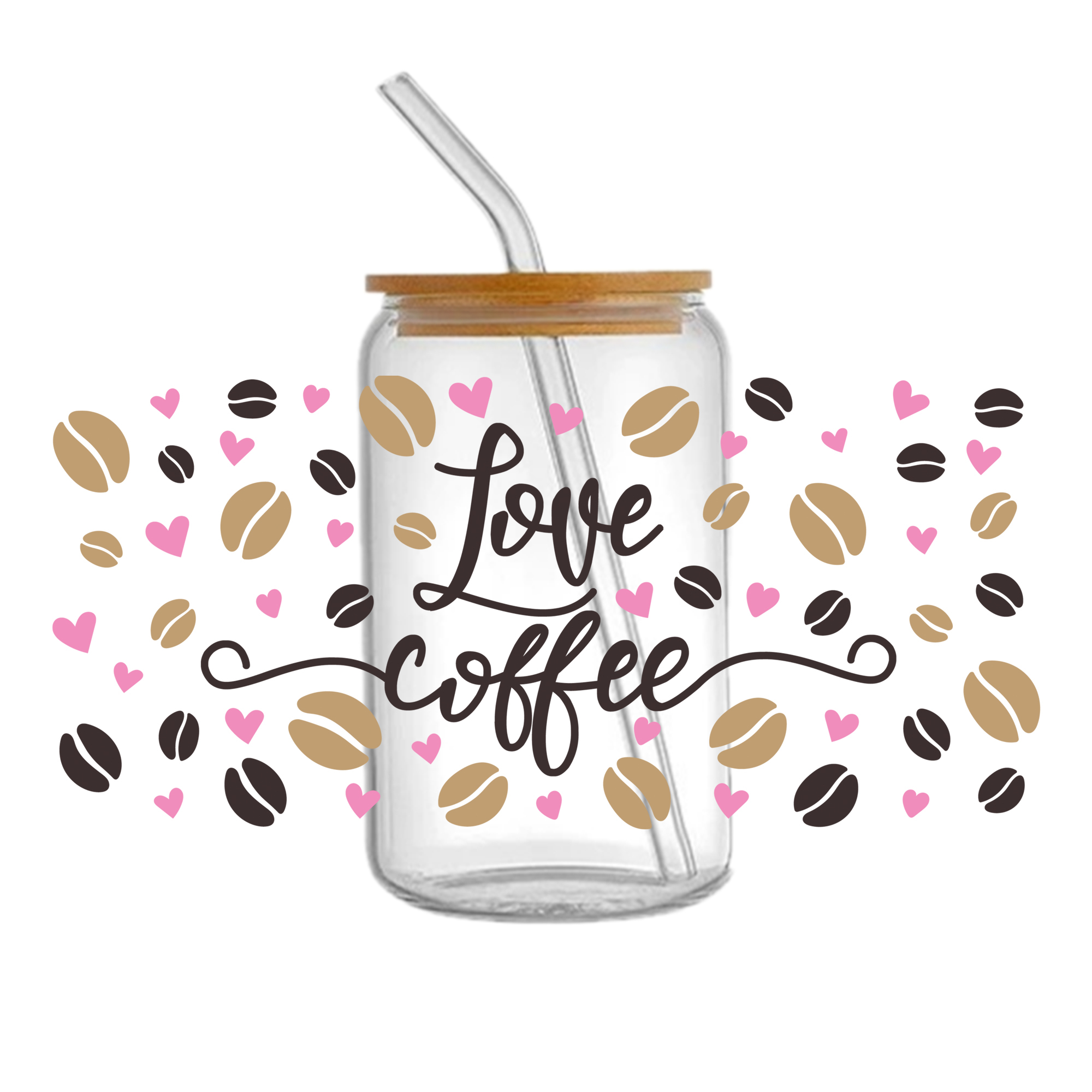 Candy Coffee UV DTF Sticker For 16oz Cups Wrap Transfer Sticker Custom Labels DIY Logo Waterproof - Image 10