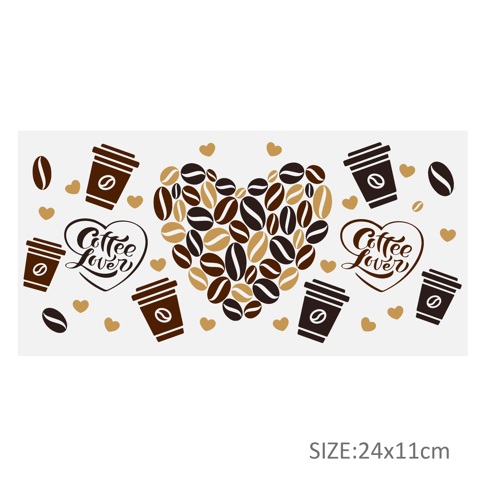 Candy Coffee UV DTF Sticker For 16oz Cups Wrap Transfer Sticker Custom Labels DIY Logo Waterproof - Image 22