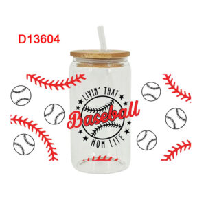UV DTF Transfer Sport Themed For The 16oz Libbey Glasses Wraps Cup Can DIY Waterproof