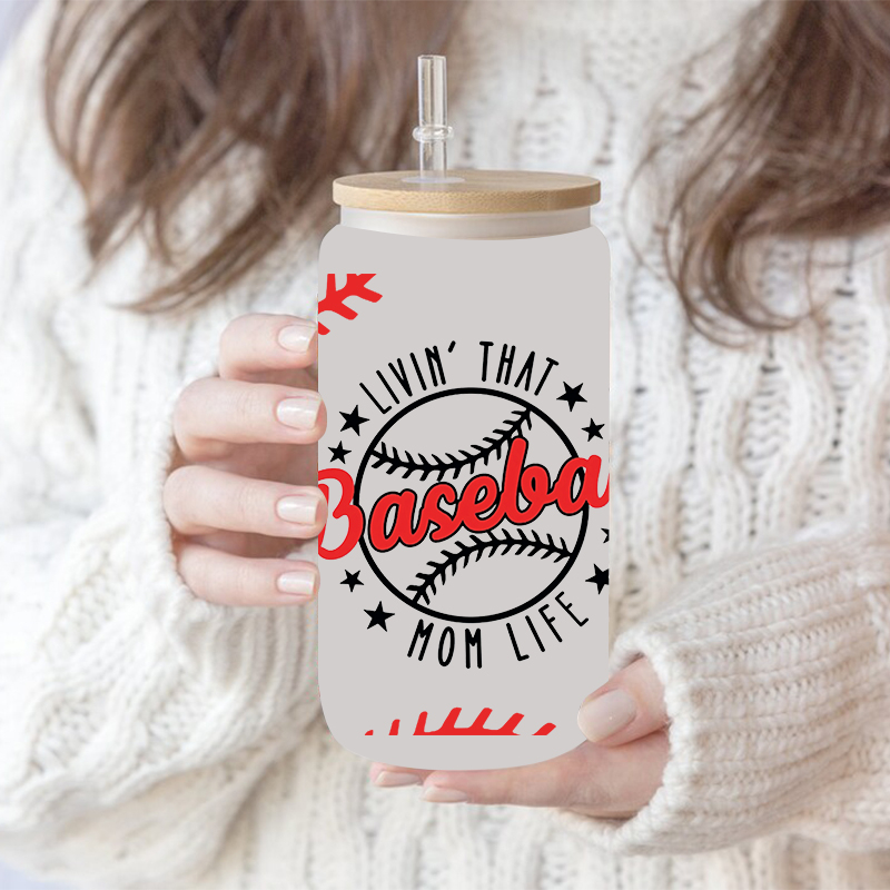 UV DTF Transfer Sport Themed For The 16oz Libbey Glasses Wraps Cup Can DIY Waterproof - Image 6