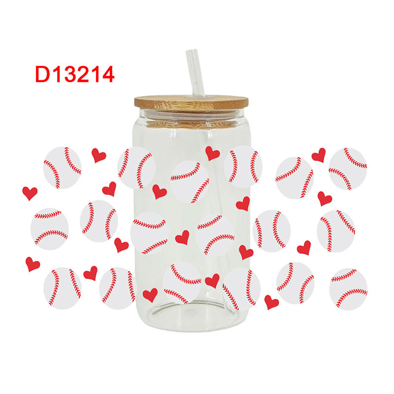UV DTF Transfer Sport Themed For The 16oz Libbey Glasses Wraps Cup Can DIY Waterproof - Image 10