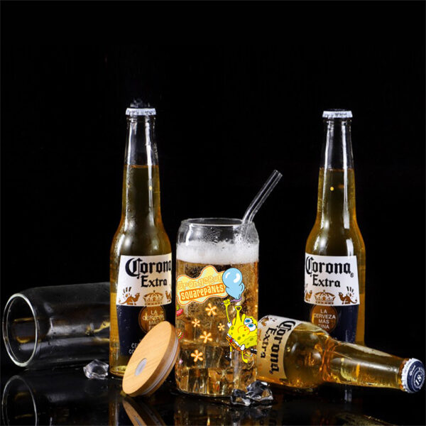 SpongeBob Easy peel waterproof DIY Decals 3D transfers crystal stickers 16oz uv dtf tumbler cup wraps - Image 4