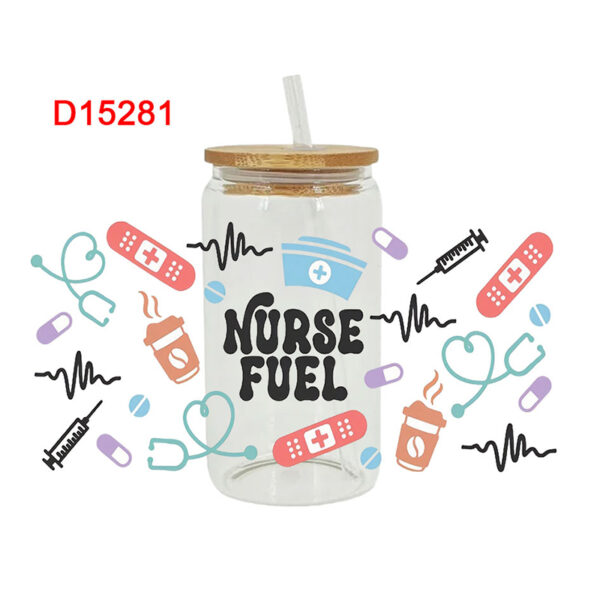 3D UV DTF Transfers Stickers 16oz Cup Wraps Teeth-care Day Printed For DIY Glass Ceramic Metal Leather Etc. D14952 - Image 5