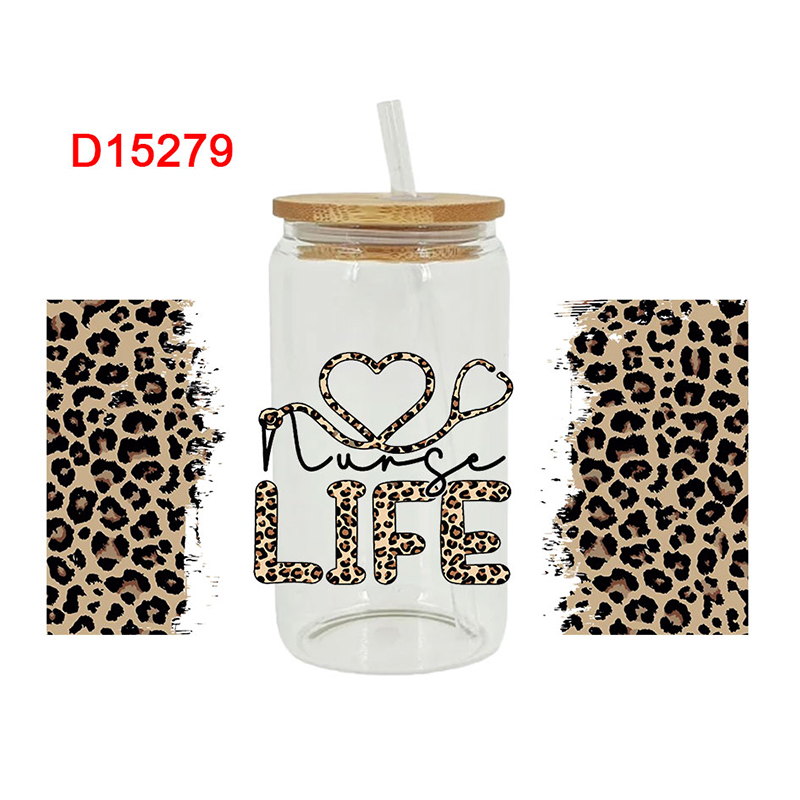 3D UV DTF Transfers Stickers 16oz Cup Wraps Teeth-care Day Printed For DIY Glass Ceramic Metal Leather Etc. D14952 - Image 9